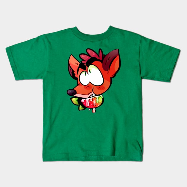 Wumpa Fruit Kids T-Shirt by cometcombo